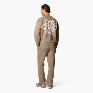 INSIGNIA KNITTED SET | BROWN MELEE