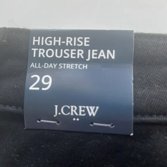 J. Crew Black High-Rise Trouser Jeans 25, 25T, 29 NWT
