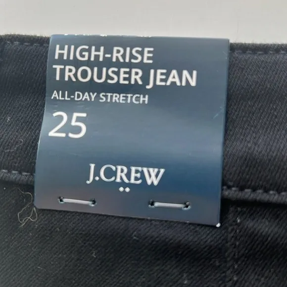 J. Crew Black High-Rise Trouser Jeans 25, 25T, 29 NWT