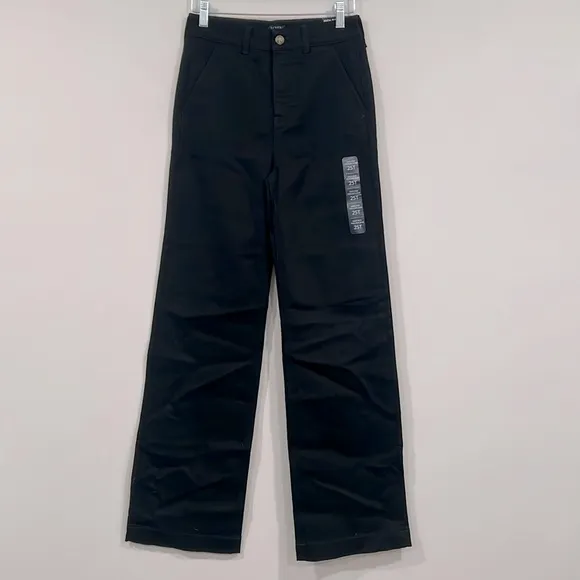J. Crew Black High-Rise Trouser Jeans 25, 25T, 29 NWT