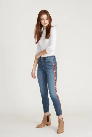 Jackie High Rise Skinny (Aztec Embroidered)