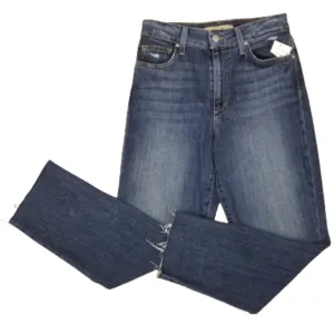 Joe's Denim High Rise Denim Blue Jean Straight Crop Ankle Size 26