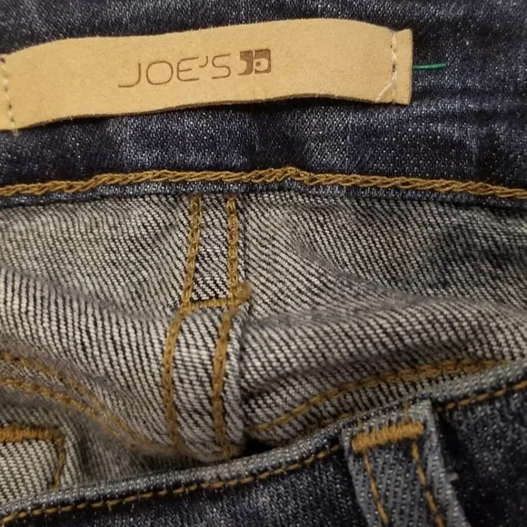 Joe's Denim High Rise Denim Blue Jean Straight Crop Ankle Size 26