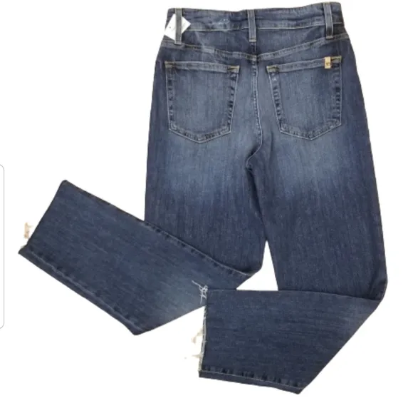 Joe's Denim High Rise Denim Blue Jean Straight Crop Ankle Size 26