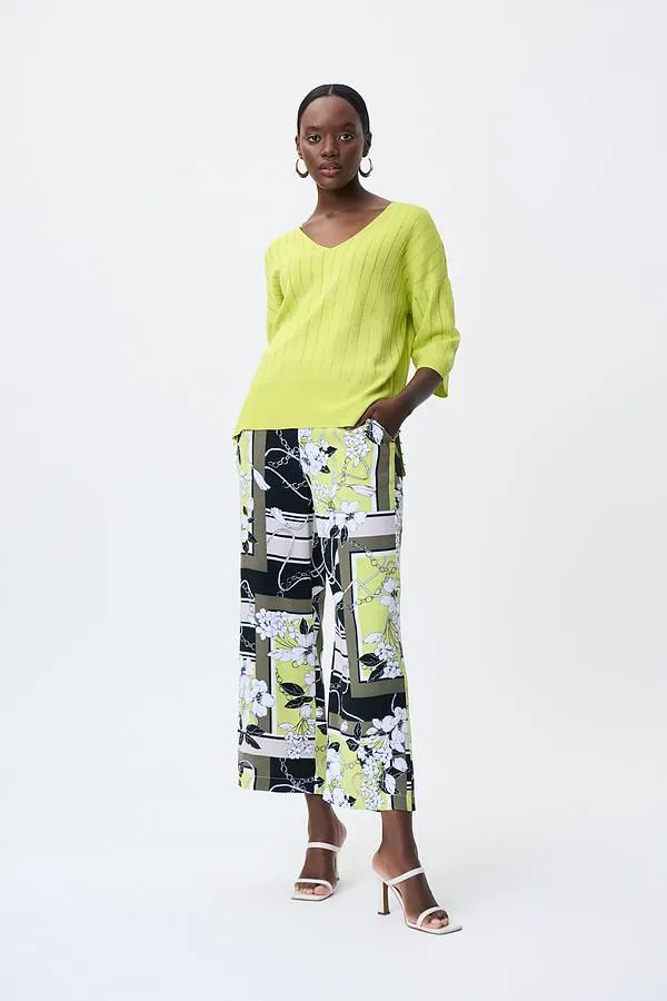 Joseph Ribkoff Knit V-Neck Studded Top-231944