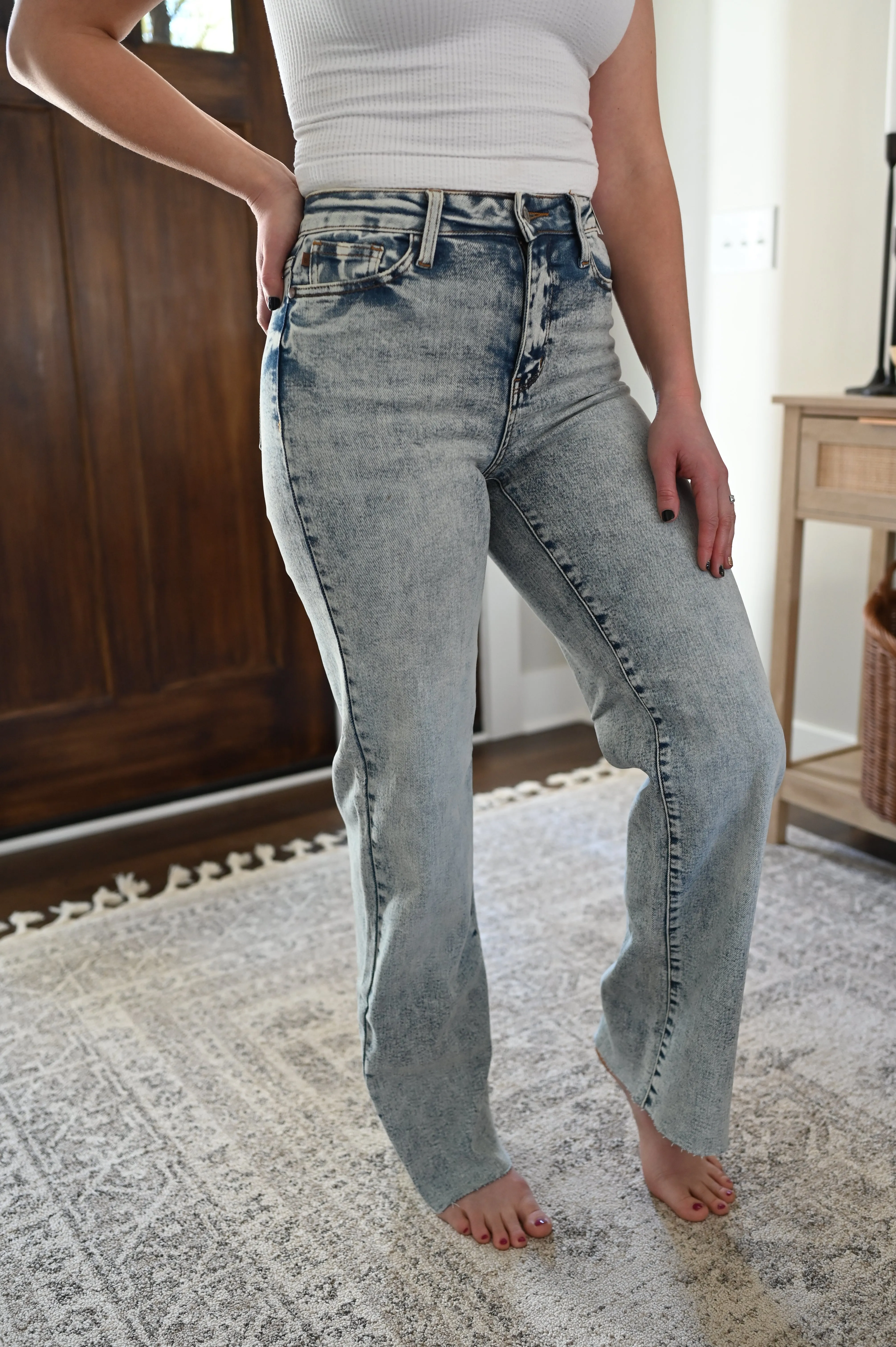 Judy Blue Mineral Wash Wide Leg Jeans *FINAL SALE*