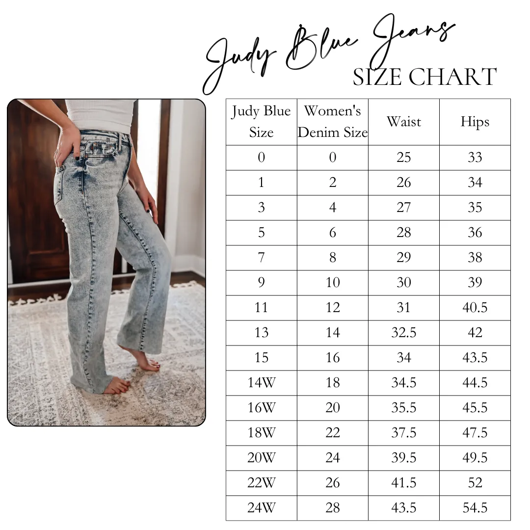 Judy Blue Mineral Wash Wide Leg Jeans *FINAL SALE*