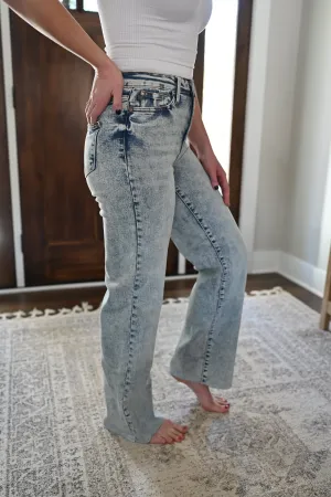 Judy Blue Mineral Wash Wide Leg Jeans *FINAL SALE*