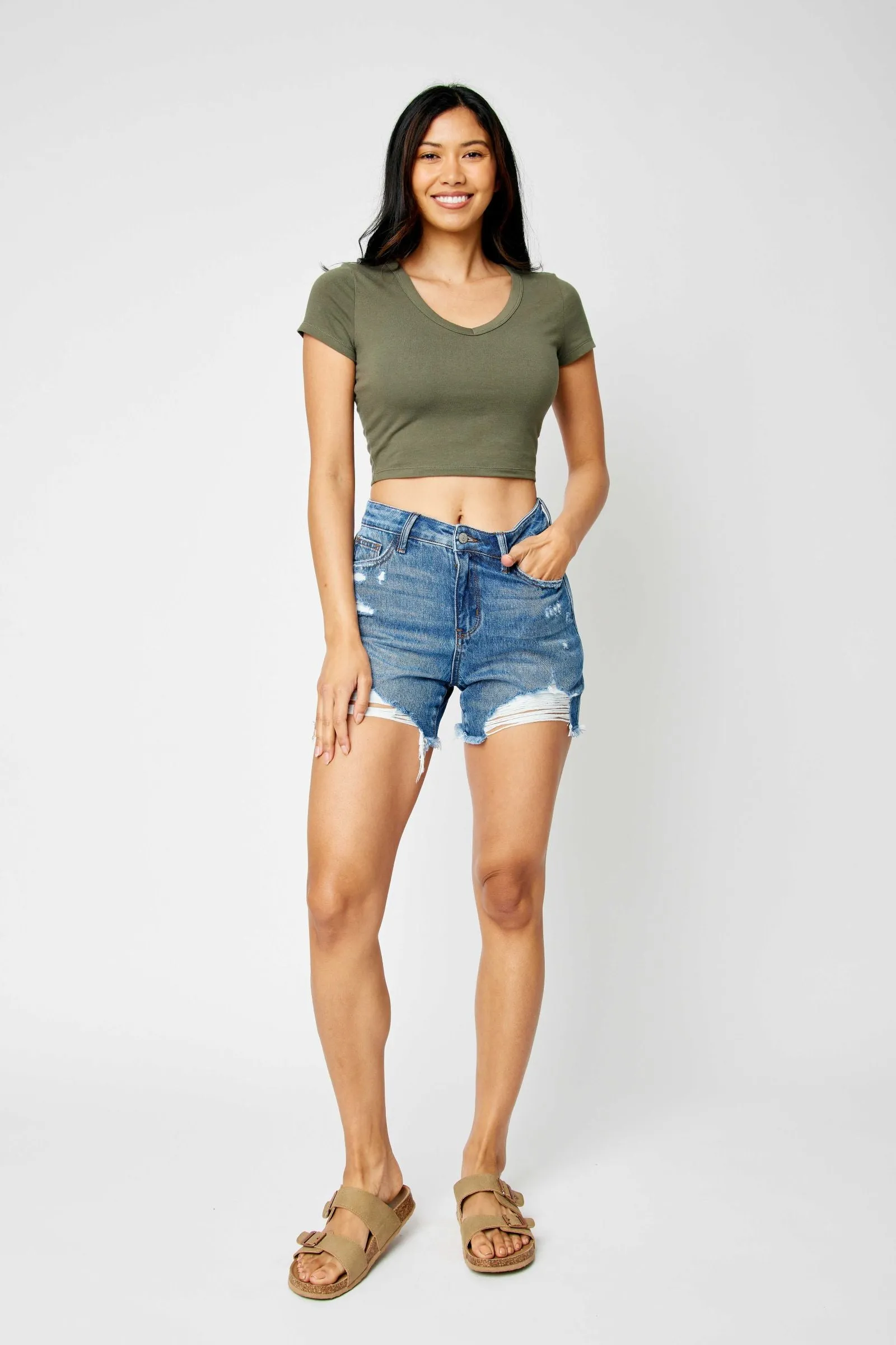 Judy blue rigid magic shorts
