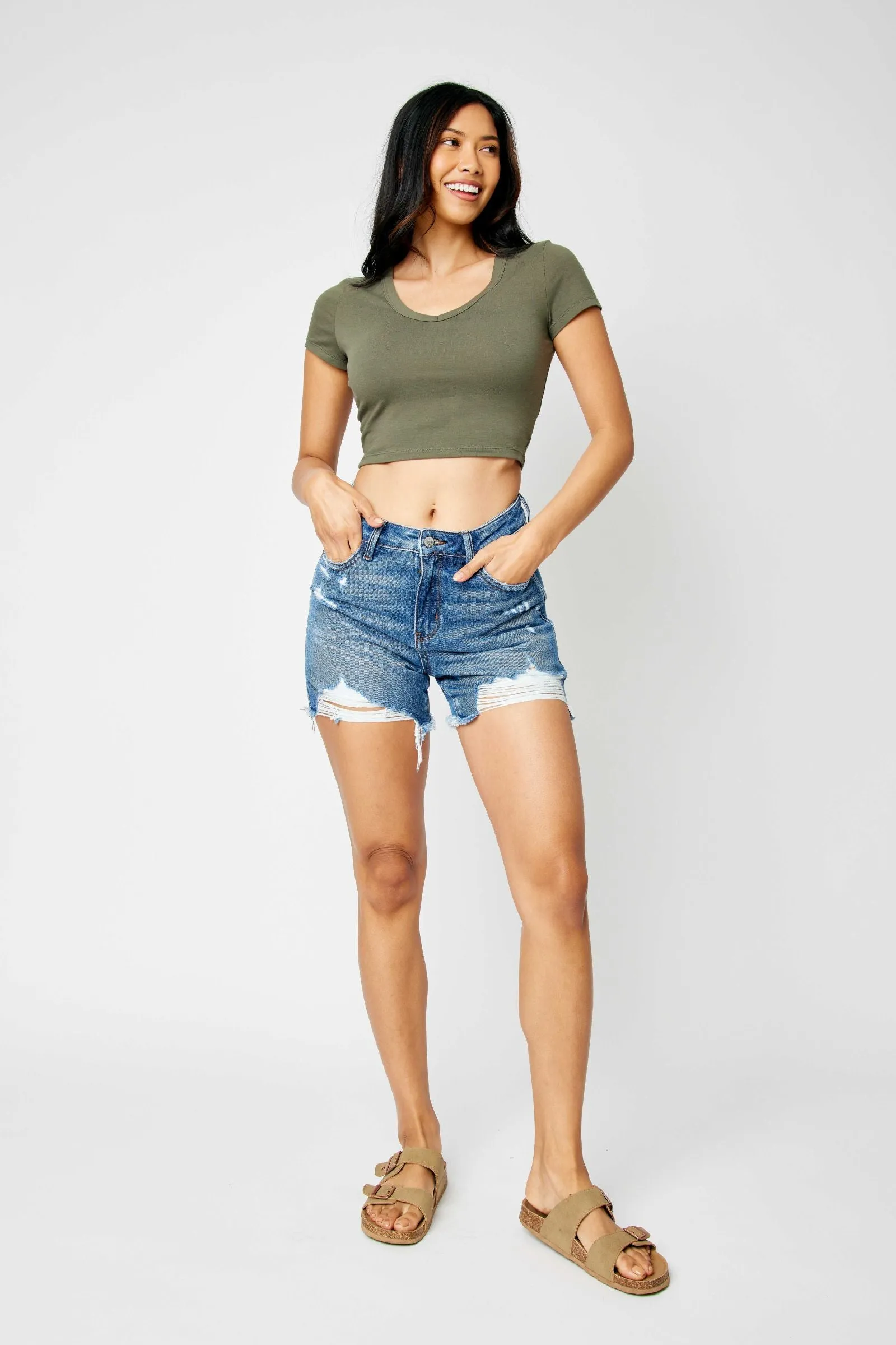 Judy blue rigid magic shorts