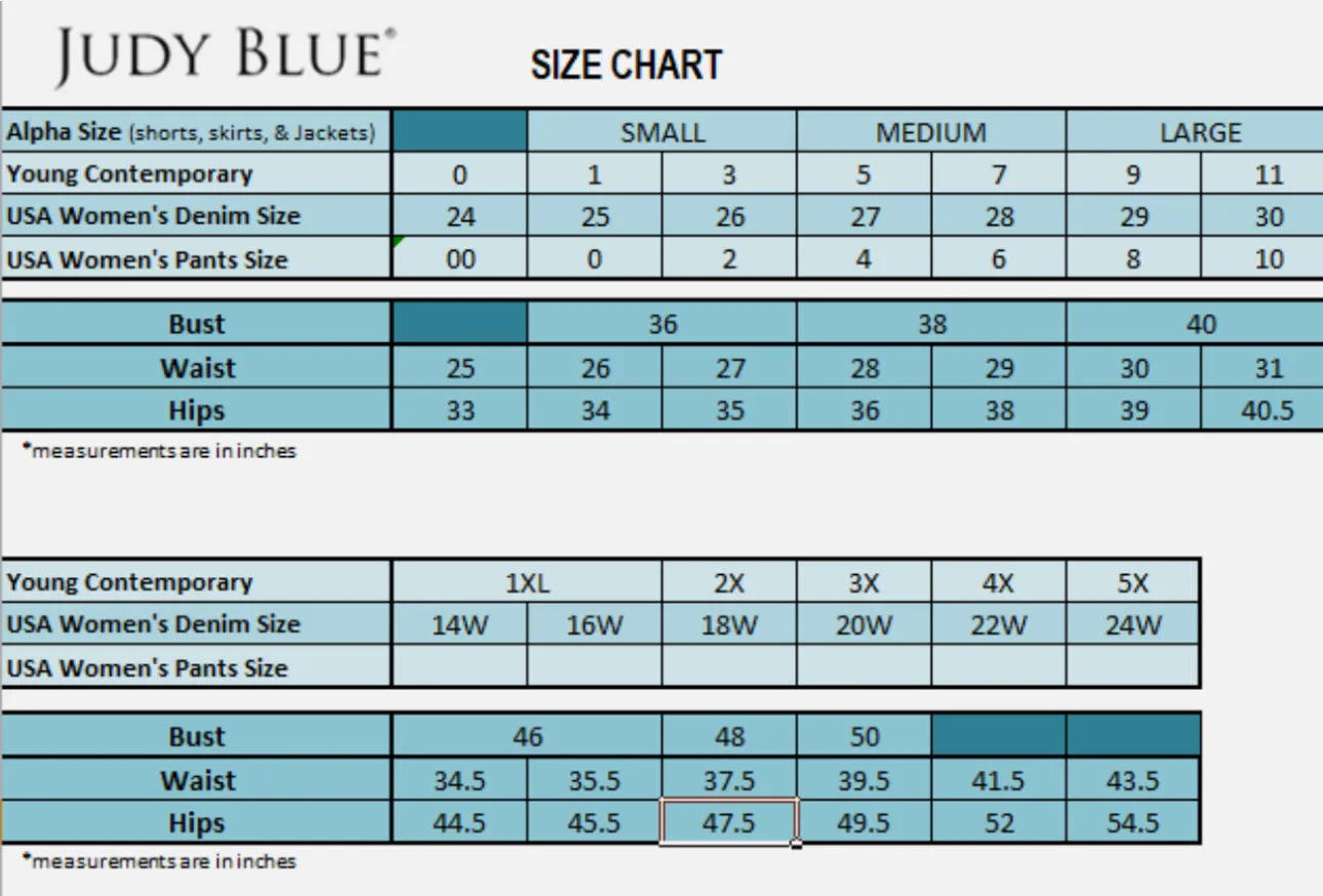 Judy blue rigid magic shorts