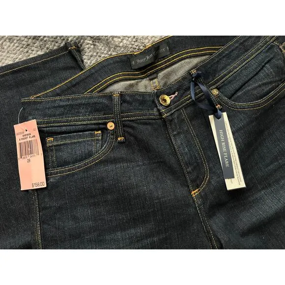 Juicy Couture Emerson High Rise Flare Denim Jeans Size 28 Dark Wash - NWT