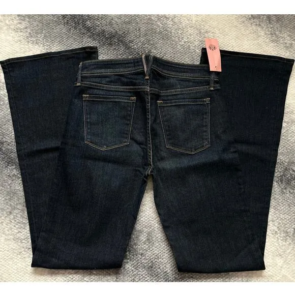 Juicy Couture Emerson High Rise Flare Denim Jeans Size 28 Dark Wash - NWT