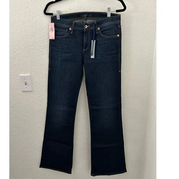 Juicy Couture Emerson High Rise Flare Denim Jeans Size 28 Dark Wash - NWT