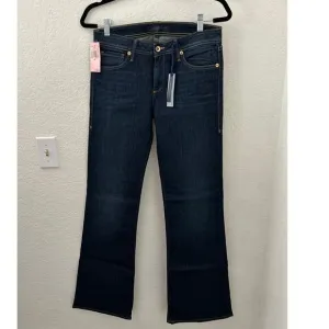 Juicy Couture Emerson High Rise Flare Denim Jeans Size 28 Dark Wash - NWT