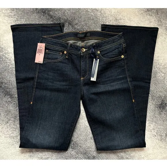 Juicy Couture Emerson High Rise Flare Denim Jeans Size 28 Dark Wash - NWT