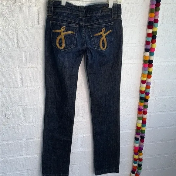 Juicy Couture Kate Logo Dark Wash Jeans sz 25
