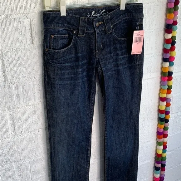 Juicy Couture Kate Logo Dark Wash Jeans sz 25