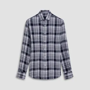 Julian Plaid Check Linen Shirt