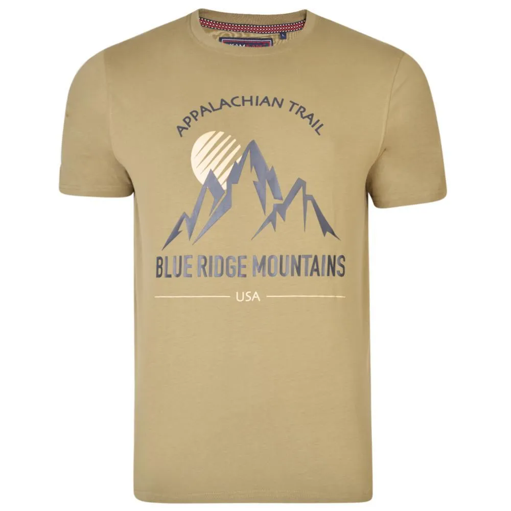 KAM Mens Big Size Mountain Trail Print Tee (5321)