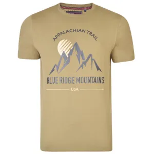 KAM Mens Big Size Mountain Trail Print Tee (5321)