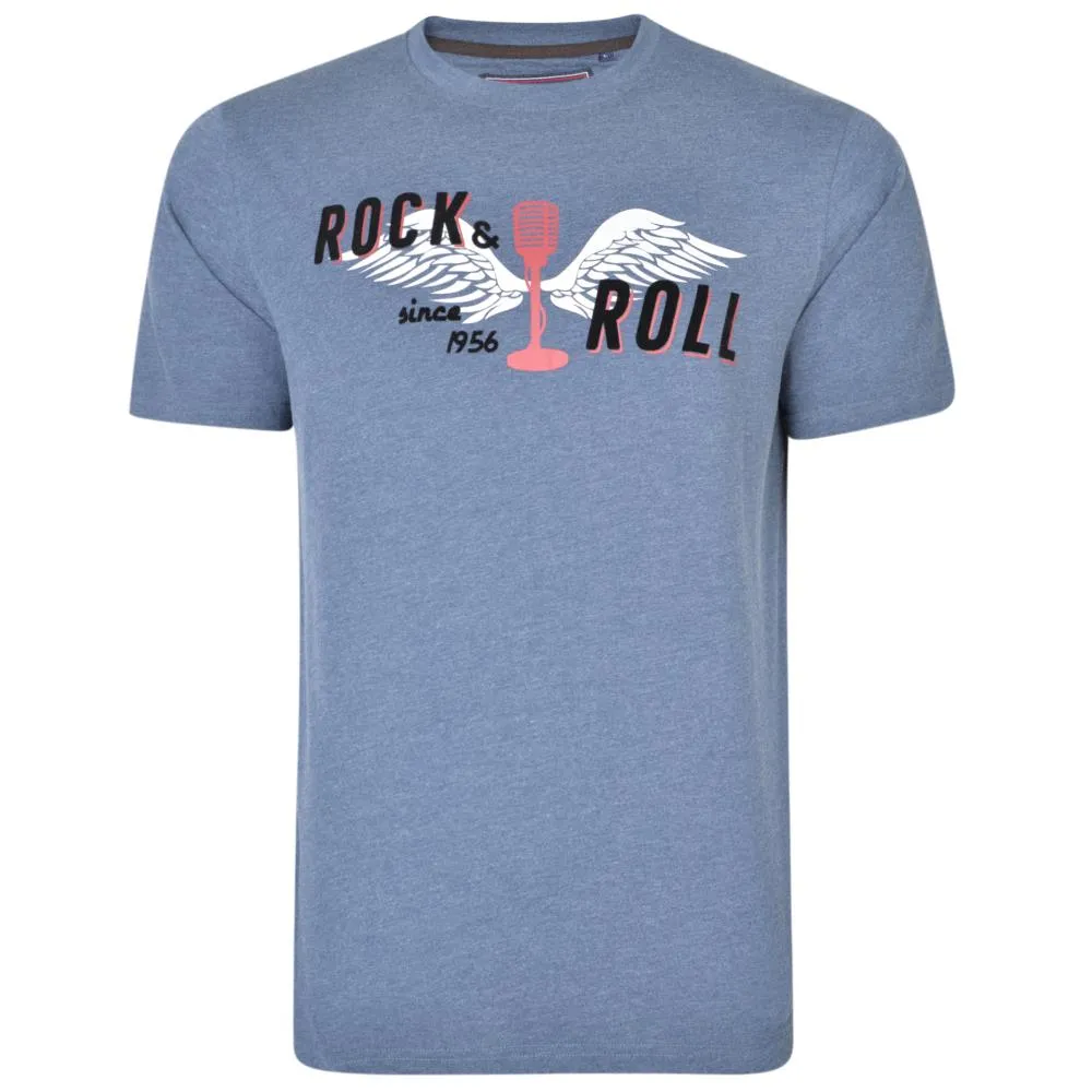 KAM Mens Big Size Rock & Roll Tee (5318)