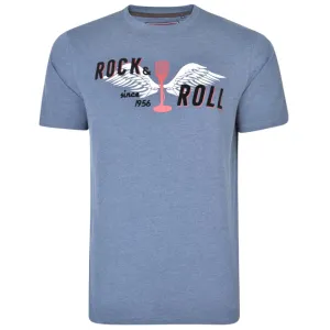 KAM Mens Big Size Rock & Roll Tee (5318)