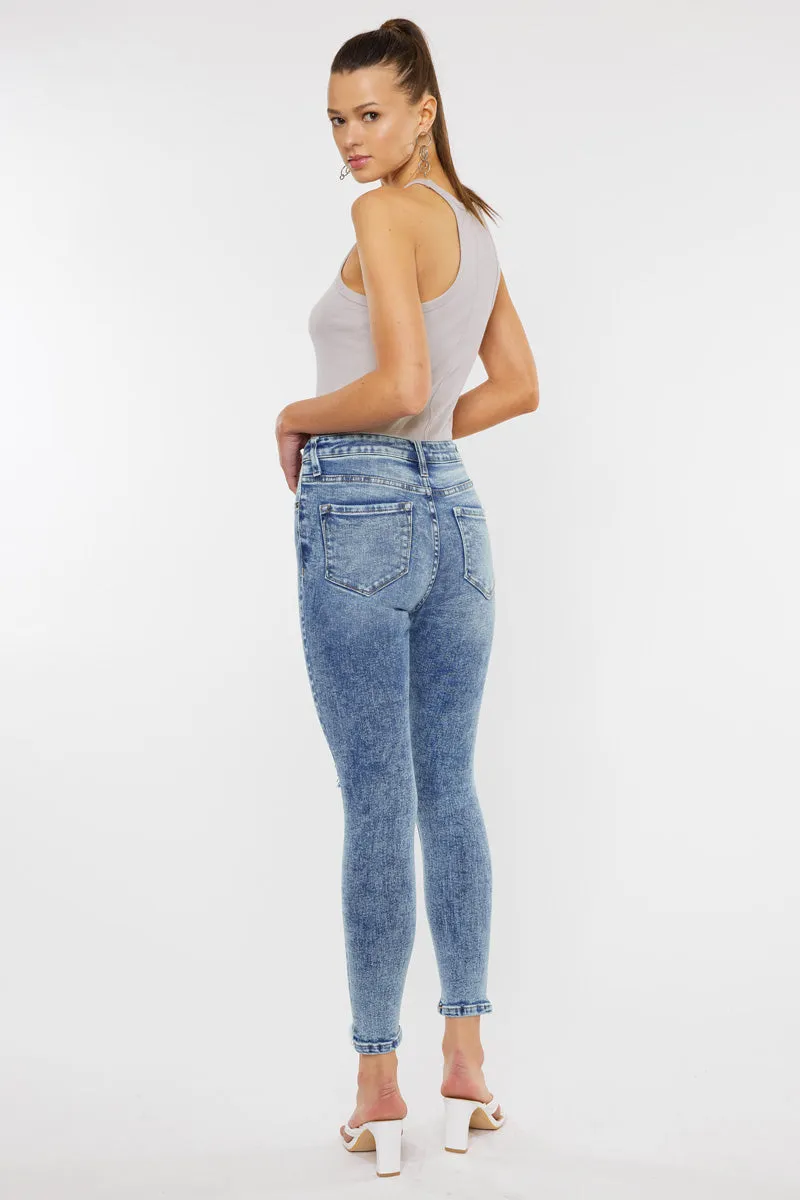 Kara High Rise Ankle Skinny Jeans