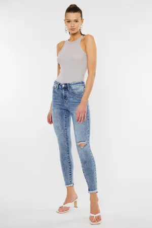 Kara High Rise Ankle Skinny Jeans