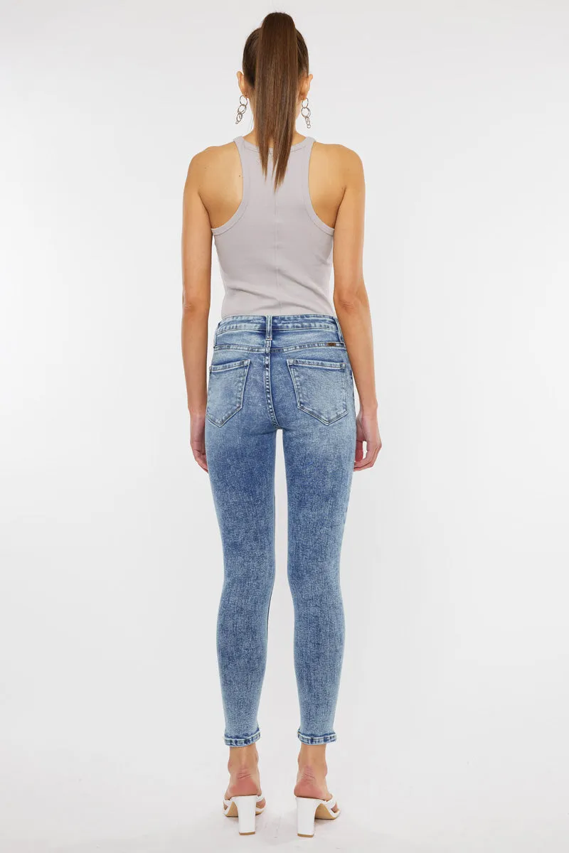 Kara High Rise Ankle Skinny Jeans