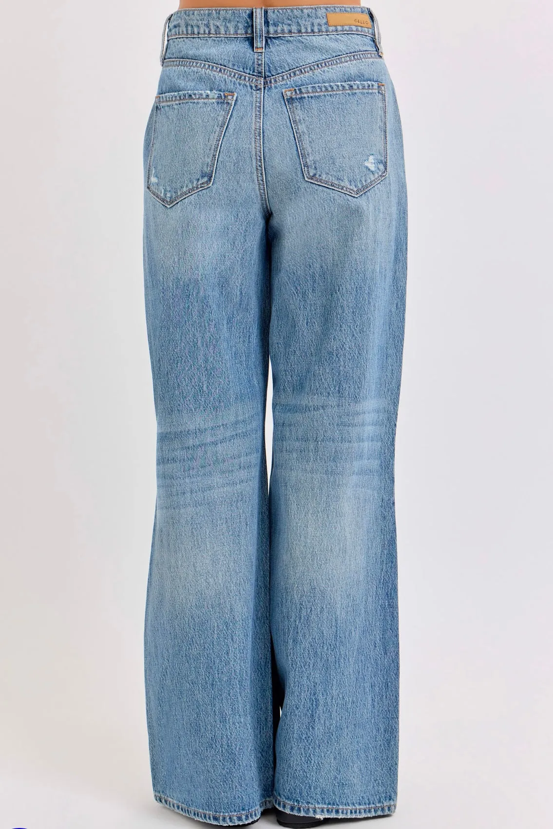 Kelly High Rise Wide Leg Jeans (CELLO)