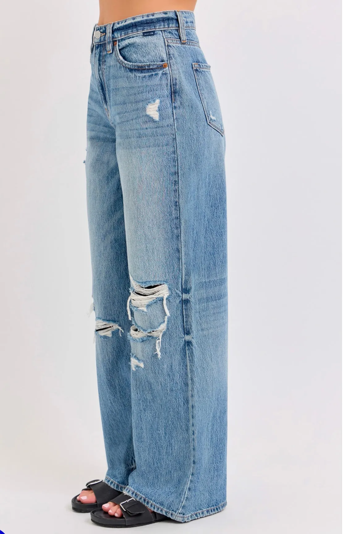 Kelly High Rise Wide Leg Jeans (CELLO)