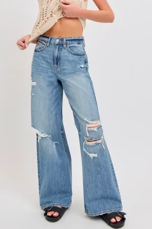 Kelly High Rise Wide Leg Jeans (CELLO)