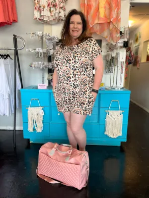 Khaki Leopard Romper