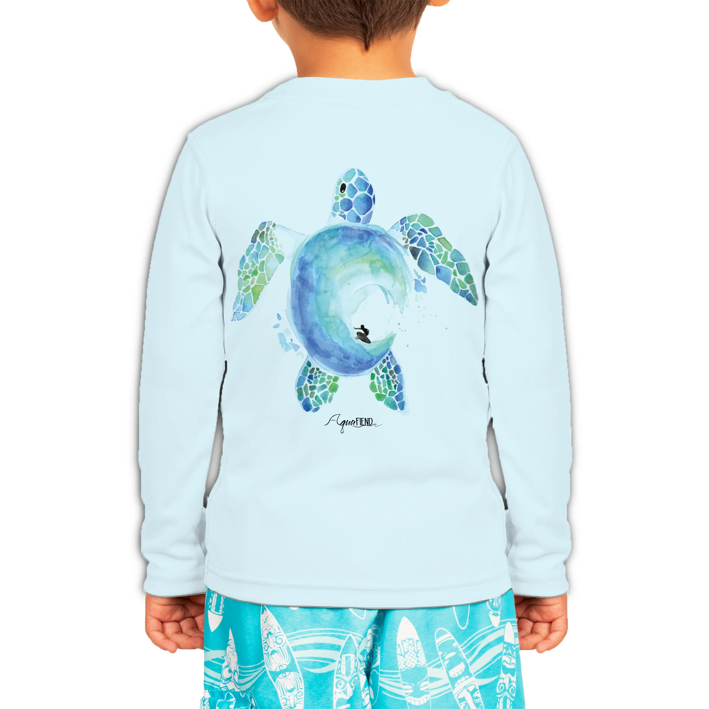 Kids Surfin' Turtle Long Sleeve