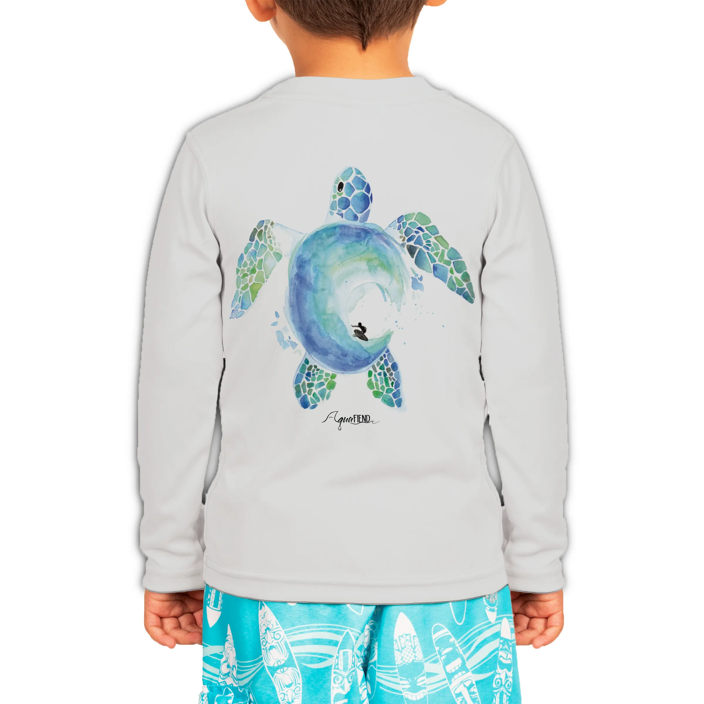 Kids Surfin' Turtle Long Sleeve