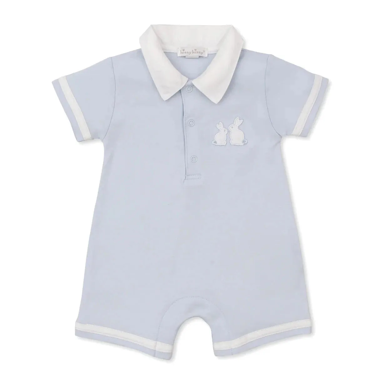 Kissy Kissy Bunny Bash Blue Short Playsuit