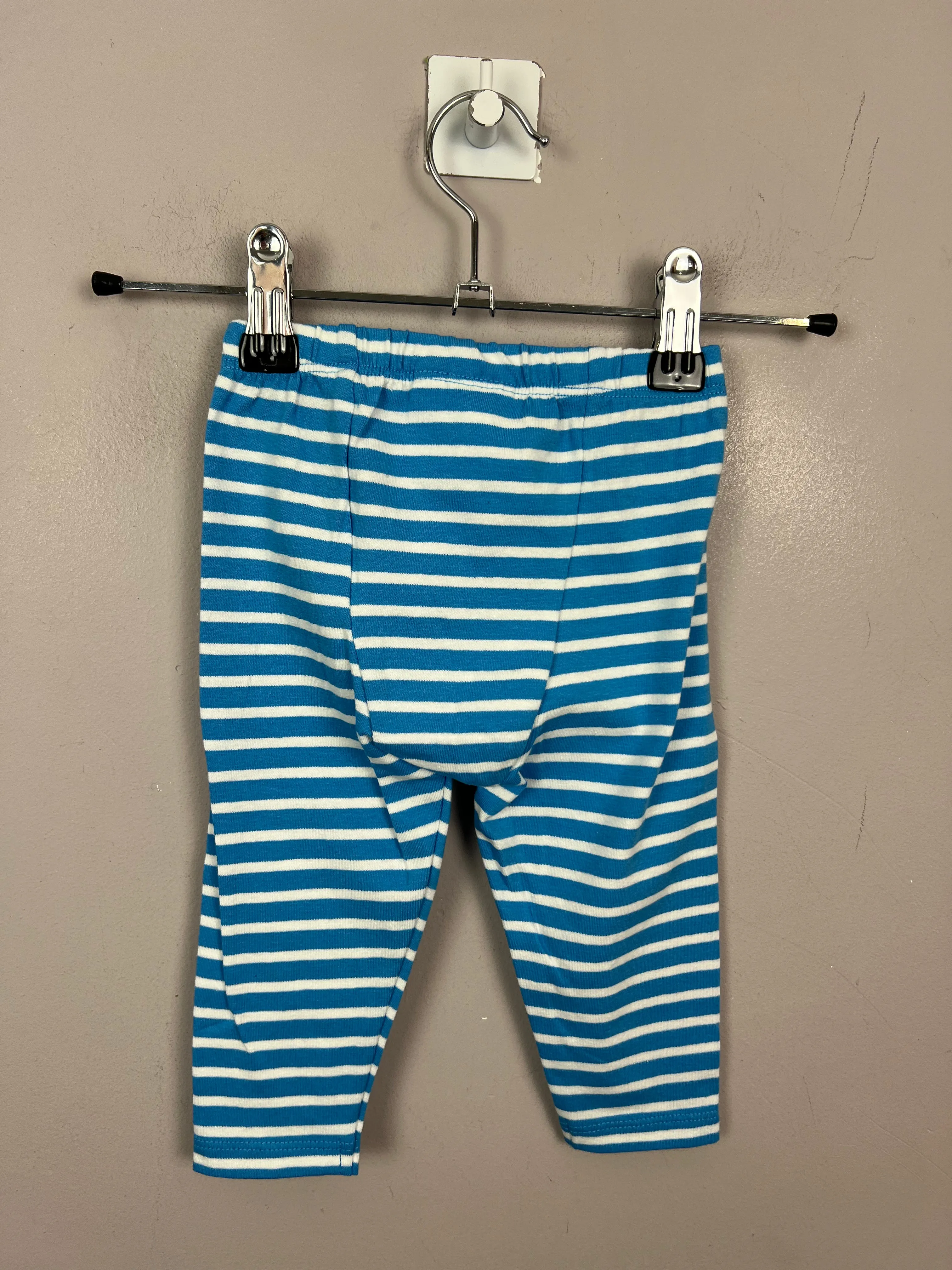 Kite azure stripe leggings 6-9m bnwt