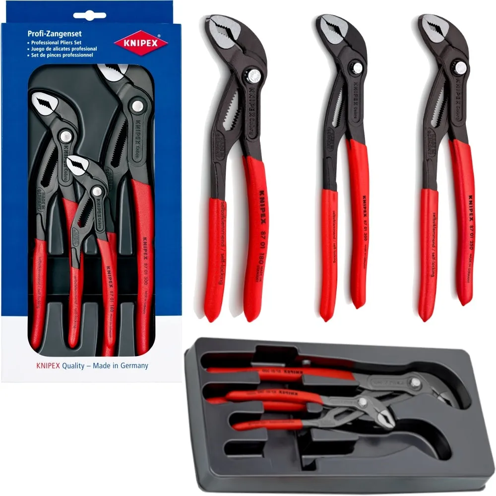 Knipex - 00 20 09 V02 | Cobra Water Pump Plier Set 3pc