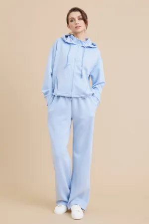 Knit Hoodie Jacket and Sweat Pants Set