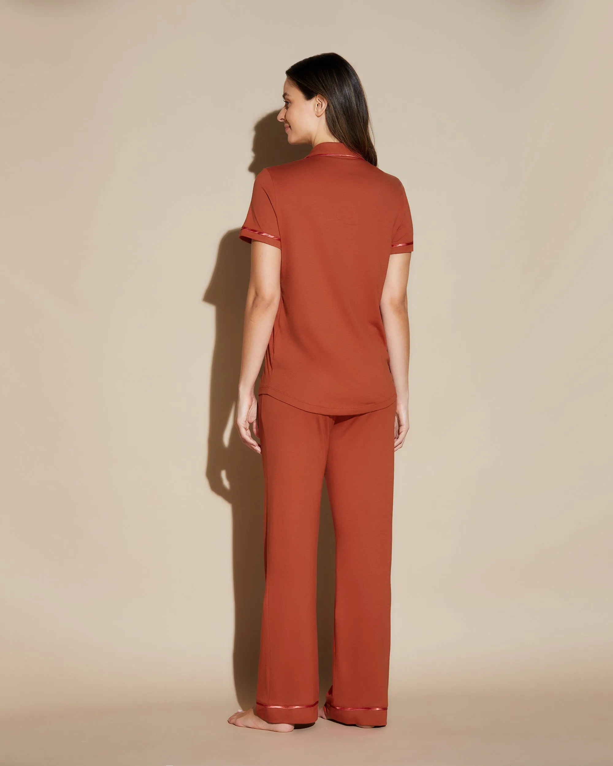 Kurzärmeliges Top & Hose Pyjama-Set