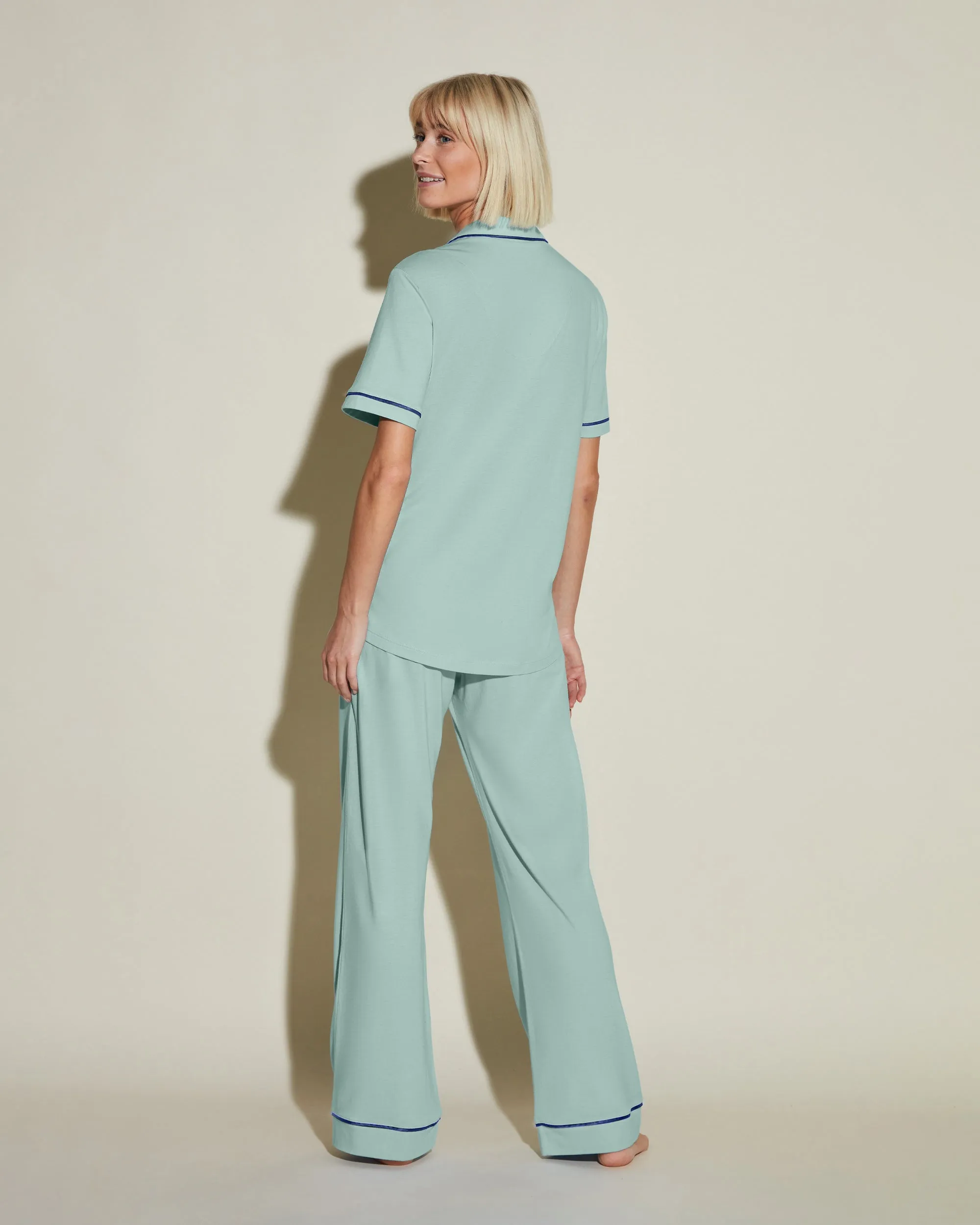 Kurzärmeliges Top & Hose Pyjama-Set