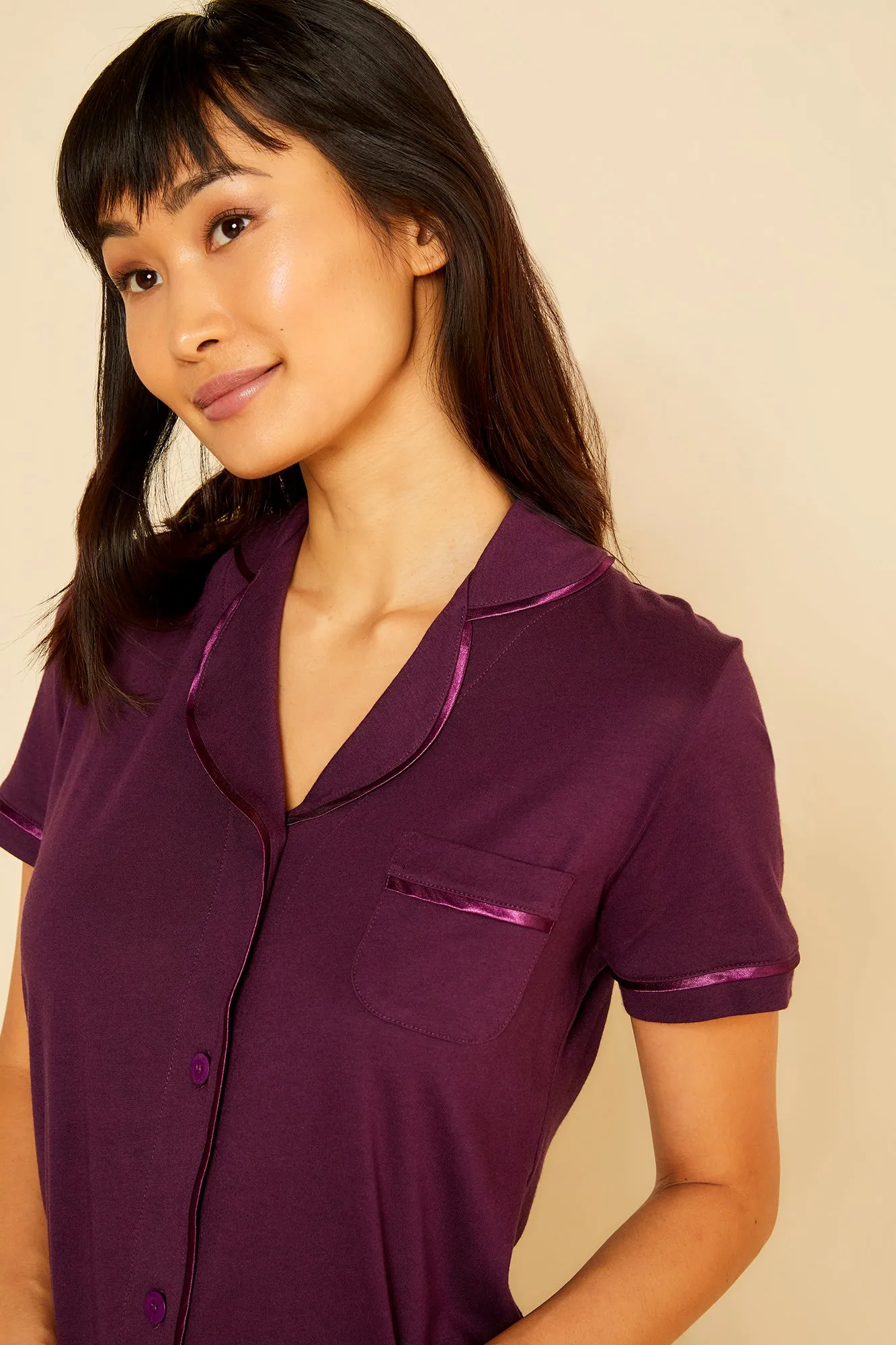 Kurzärmeliges Top & Hose Pyjama-Set