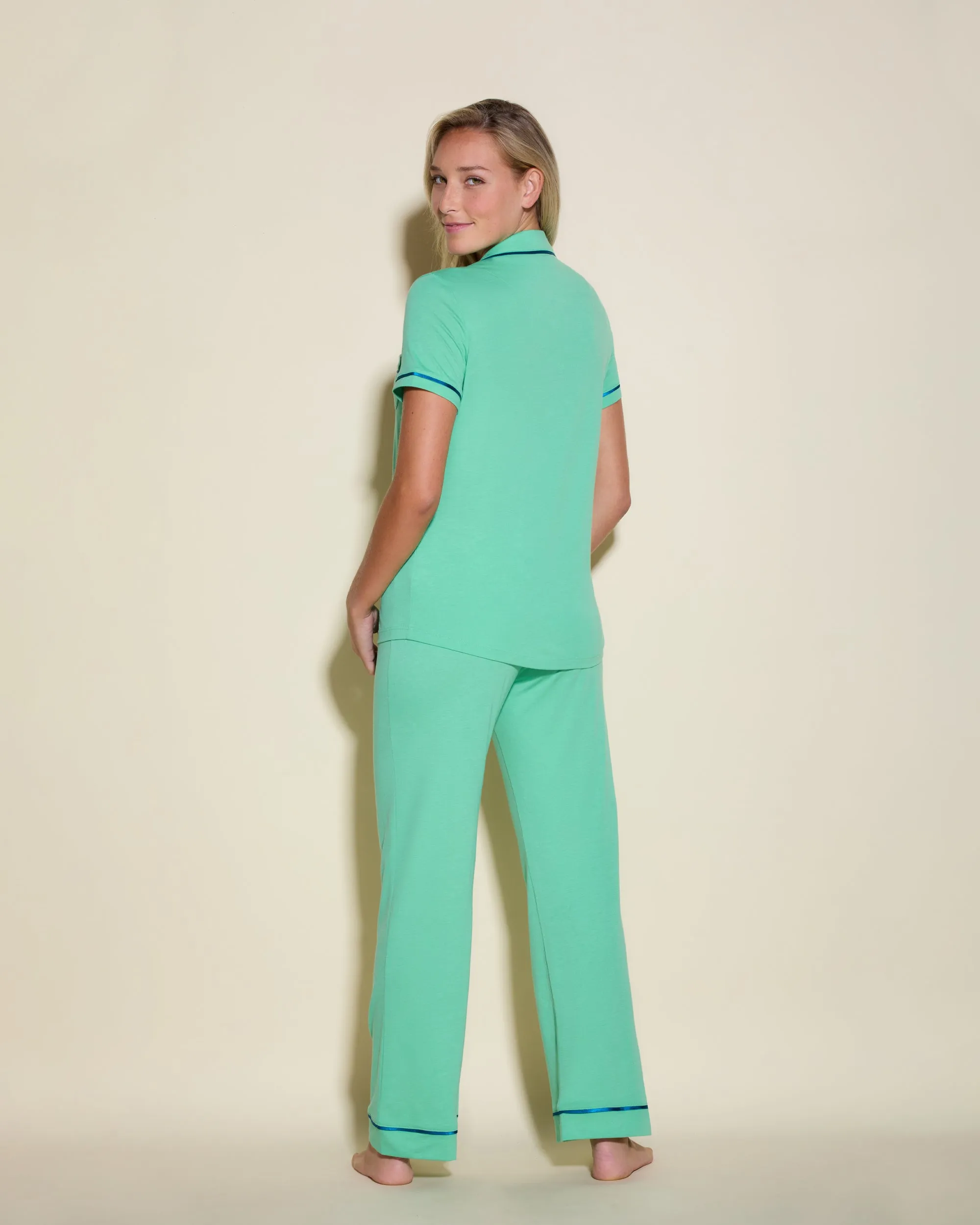 Kurzärmeliges Top & Hose Pyjama-Set