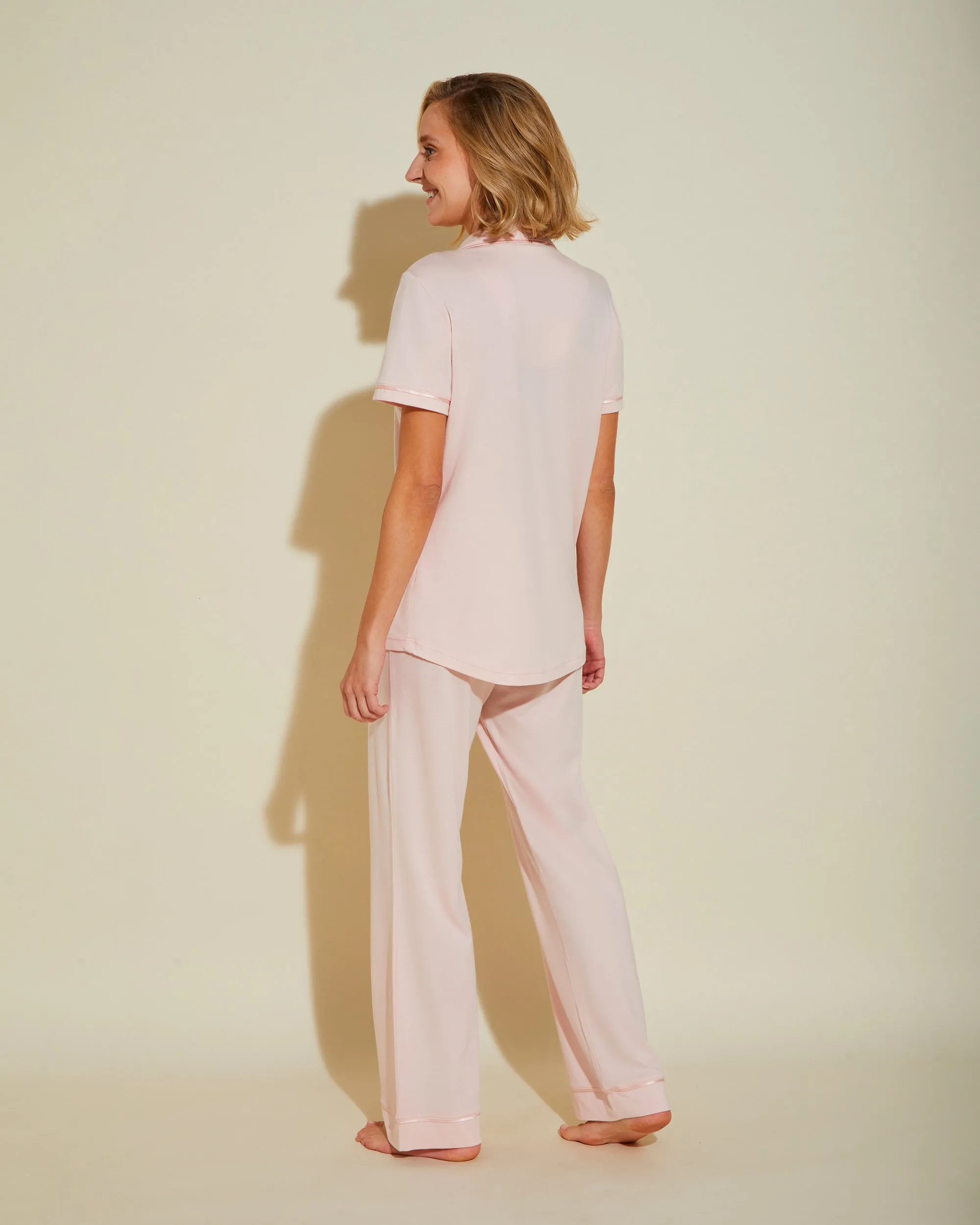 Kurzärmeliges Top & Hose Pyjama-Set