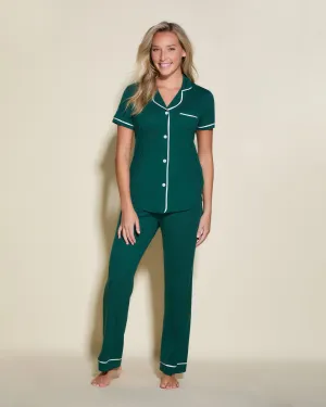 Kurzärmeliges Top & Hose Pyjama-Set