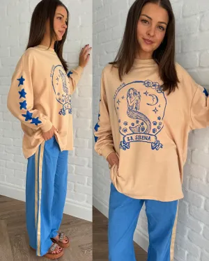 La Sirena Pant Set / Blue