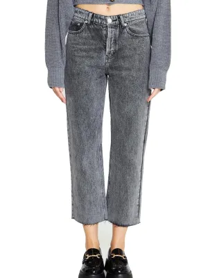 Ladies Jeans - Black Acid Wash