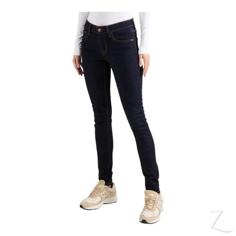 Ladies Super Strong Slightly Stretchy Skinny Denim Jeans | Plain | "Roo"