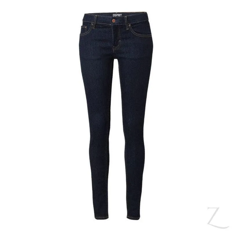 Ladies Super Strong Slightly Stretchy Skinny Denim Jeans | Plain | "Roo"